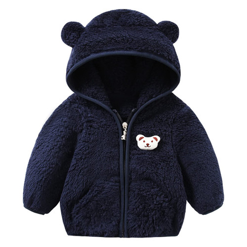 Tumaron Newborn Fleece Jacket Boys Winter Cute Coat Clothes Sweater Baby 0-3 3-6 Months