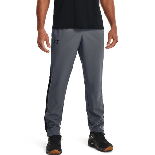 Under Armour Men's Woven Vital Workout Pants , Pitch Gray (012)/Black, Medium