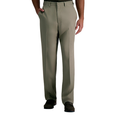 Haggar Men's Premium Comfort Straight Fit Dress Pant - Oatmeal 40x30