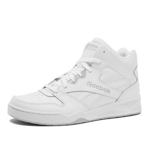 Reebok Men's Royal BB4500 Hi2 High Top Sneakers for Men, White/Light Solid Grey, 10.5 Medium