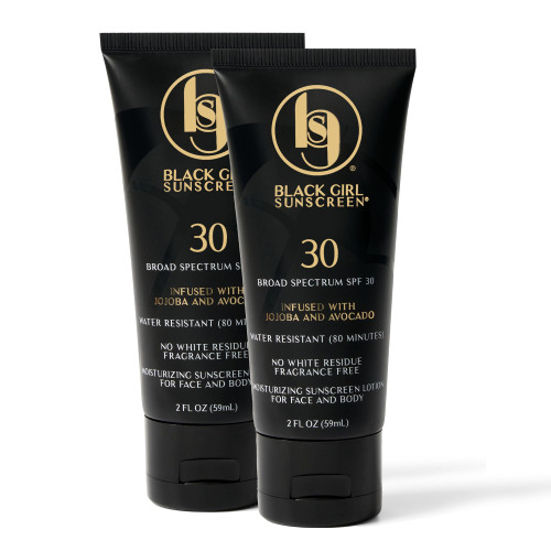 Black Girl Sunscreen - Face & Body Moisturizing Sunscreen Lotion SPF 30 for Melanin Rich Skin, Leaves no White Cast (SPF-30-4oz)