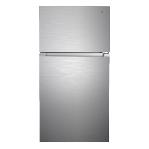 Kenmore 33 in. 20.5 cu. ft. Capacity Refrigerator/Freezer with Full-Width Adjustable Glass Shelving, Humidity Control Crispers, ENERGY STAR Certified, Fingerprint Resistant Stainless Steel
