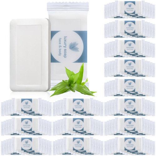 Kacctyen 600 Pcs 0.35oz Mini Bar Soap Bulk Individually Wrapped Bulk Hand Hotel Soap Bars Travel Size Toiletries for Hospitality Guest Bathroom Vacation Rentals