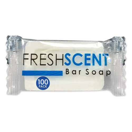 Freshscent 0.5 oz Bar Soap [100 Pack] Hotel Travel Size, Individually Wrapped, Vegetable Based, Bulk Amenities and Toiletries for Hospitality-1757937523