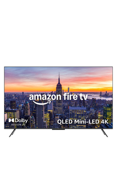Amazon Fire TV 65" Omni Mini-LED Series, QLED 4K UHD smart TV, Dolby Vision IQ, 144hz gaming mode, Ambient Experience, hands-free with Alexa, 2024 release