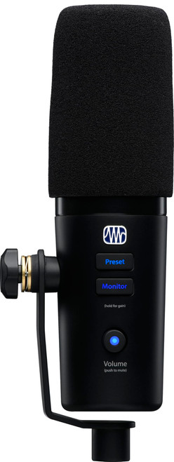 PreSonus Revelator Dynamic USB Microphone for recording, podcasts, and streaming with onboard effects and easy-to-use presets plus a built-in mixer and Studio One DAW Recording Software
