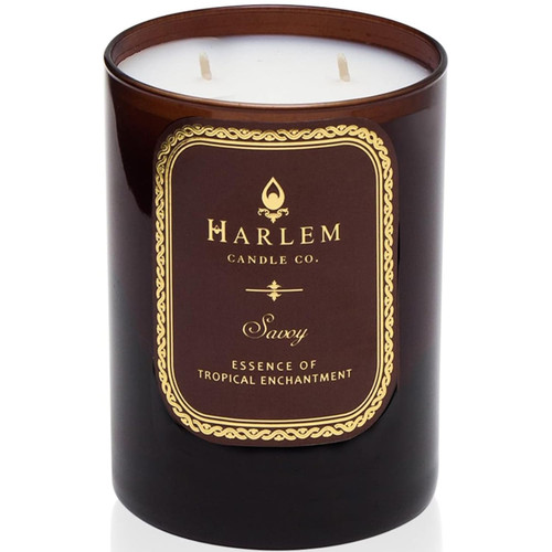HARLEM CANDLE CO. Savoy - Luxury Scented Soy Candle, 11 oz - 80-Hour Burn Time | Blackcurrant, Mandarin, Green Apple and Lily of The Valley | Scented Candles for Home