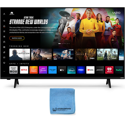 VIZIO Smart TV 43 Inch, FHD 1080P Full Array LED Television, HDR10, Bluetooth, HDMI VRR, Built-in Speakers, AirPlay 2 and Chromecast, Remote Control and TV Screen Cleaner Cloth Included (VFD43M-0804)