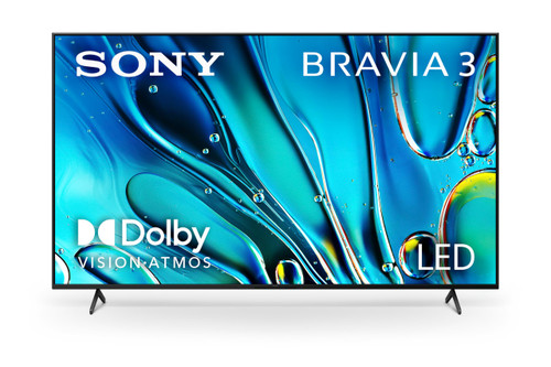 Sony 85-Inch Class 4K Ultra HD BRAVIA 3 LED Smart TV with Google TV, Dolby Vision HDR, and Exclusive Features for PlayStation®5 (K-85S30)