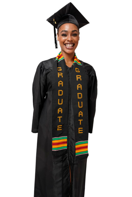 Dupsie's GRADUATE Kente Cloth Graduation Stole/Sash