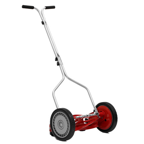 Great States 304-14 14-Inch 5-Blade Push Reel Lawn Mower, Red