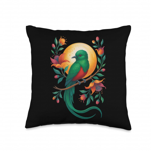 Quetzal Guatemala Throw Pillow