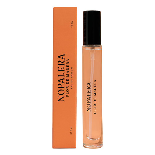 Nopalera Flor de Madera Eau de Parfum Travel Spray, Fresh Floral Woody Perfume with Tamarind, Mexican Citrus, Jasmine, Vetiver, Musk and Cedarwood, Clean Fragrance, Free from Pthalates 10ml