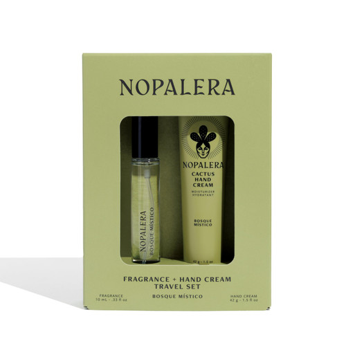 Nopalera Hand Cream + Travel Fragrance Gift Set (Bosque Místico)