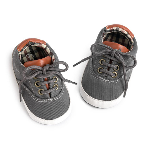 Morbido Infant Baby Boys Girls Canvas Sneaker Toddler Slip On Anti Skid Newborn First Walkers Candy Shoes for 0-18 Months