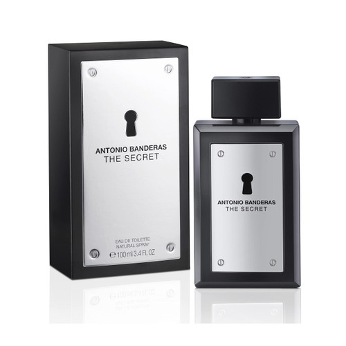 Banderas Perfumes - The Secret - Eau de Toilette for Men - Long Lasting - Elegant, Sexy and Masculine Fragance - Fruity and Leather Notes - Ideal for Day Wear