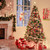 Hykolity 6 ft Prelit Artificial Christmas Tree, Frosted Christmas Tree with 250 Warm White Lights, 956 PVC Branch Tips, Metal Stand and Hinged Branches
