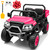 JOYRACER 24V Ride on Car 4WD Golf Cart w/800W Motors, 20''2 Seater, Gift Flower, 2.4G Remote Control, 4 Wheeler, Pop Music, LED Light, 24 Volt Ride on Toys for Big Kids, Rose Red