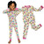 Zip N' Bear Buttery Soft Pajamas for Kids - Styled By Kardashians - Rollin' To Bed Pajamas For Girls - Naturally Hypoallergenic and Ultra-Breathable - Age 2 Years Multicolor