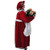 Fraser Hill Farm 3-ft. African American Mrs. Claus Animatronic with Apron and Gift Sack, Indoor Animated Holiday Home Decor, Moving Christmas Decoration with Music