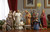 Nativity Scene Set with 11 Pieces - Magi, Angel, Shepherds, Jesus, Real Gold Trunk