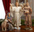Nativity Scene Set with 11 Pieces - Magi, Angel, Shepherds, Jesus, Real Gold Trunk
