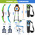 HYES 2 Pack Bow and Arrow for Kids, LED Light Up Archery Set with 24 Suction Cup Arrows, 1 Standing Target, 6 Score Targets & 2 Quiver, Indoor Outdoor Sport Gifts for Boys Girls Ages 4-8