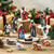 Thyle 12 Pcs African American Mini Nativity Scene Set for Christmas Indoor Decor Wooden Little Black Nativity People Set Mini Christmas Ornaments Gifts Xmas Tabletop Scenes Figures