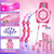 Bow and Arrow Toys for 5 6 7 8 9 10 Years Olds Girls, Archery Set Includes 2 Super Bow with LED Lights, 20 Suction Cups Arrows,Archery Set with Standing Target,3 Target Cans,Gift for Kids