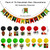 Happy Kwanzaa Banner Decorations with 15 African Heritage Theme Hanging Swirls - No DIY Needed Rustic Banners Red Black Green Kwanzaa Garland for Holiday Party Supplies, Wall, and Home Decor