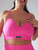 Savage X, Womens, Spotlight Low-Impact Sports Bra, Pink Highlighter, 2X