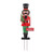 Glitzhome Metal Christmas African Nutcracker Yard Stake, 36" H Indoor and Outdoor Decor Festive Lawn Sign with Holiday Greetings, Porch Guardian for Xmas