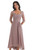 BOLENSYE Women's Mother of The Bride Dresses with Sleeves Taupe Formal Wedding Party Gown Size10