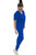 FUBU Women's Slim Fit Jogger Yoga Scrub Pant Medical Nursing Uniform-Royal-Medium