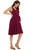 Smallshow Women's Maternity Dress Sleeveless Ruffle Tank Pregnancy Clothes,Maroon,M