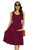 Smallshow Women's Maternity Dress Sleeveless Ruffle Tank Pregnancy Clothes,Maroon,M