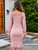BeautyNee Women's Maternity Ruffle Hem Mermaid Baby Shower Dress Square Neck Puff Long Sleeve Off Shoulder Maternity Dress L