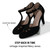 J. Adams Pepper Mary Janes - Cutout Kitten Heel Retro T Strap Pumps