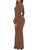 REORIA Womens Sexy Casual Scoop Square Neck Long Sleeve Soft Lounge Long Dress Fall Wedding Guest Elegant Ribbed Bodycon Maxi Dresses Coffee Large