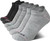 Nautica Womens Ankle Socks - 6 Pack Cushioned Low Cut Tab Breathable Athletic Socks with Arch Support Running Sock for Women, Size 4-10, Grey