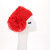 Chemo Turban Hats for Women - Elastic Flower Beanie Headwrap Caps Solid Color Grate for Cancer Hair Cover (Red)