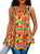Afibi Summer Tops for Women Sleeveless V Neck Tshirt Loose Fit African Dashiki Tank Tunic Blouse (Medium, Golden Green)