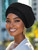 Woeoe Pre-Tied African Hats Gold Auto Gele African Head Wraps Church Turban for Women (US, Alpha, One Size, Black)