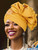 Woeoe African Head Wraps Yellow Turban Pretied Headdress for Women (US, Alpha, One Size, Large, Yellow)