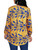 Afibi Women's Long Sleeve Henley T Shirts Button Down Loose Fit Tops Scoop Neck African Dashiki Shirts (X-Large, Yellow 2)