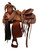 Western Saddle Trail Pleasure Horse Saddles Rodeo Cowboy Floral Tooled Leather Tack Set 15 16 17 18 (Waffle Tooled, 16 Inches)