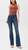 Good American Women's Good Legs Flare Jeans, Blue004, 10