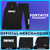 Fortnite Tracksuit Set for Boys, Teens, 2-Pc Hoodie & Joggers, Pullover Sweatshirt with Kangaroo Pocket, Gamer Gifts for Boys (9-10 Years, Black/White)