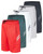 Real Essentials 5 Pack: Boys' Athletic Basketball Sports Shorts Pockets - Quick Dry Youth Teens Kids Gym, 12-14