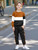 Tainmully Clothes for Boys Long Sleeve Color-blocked Sweatshirt Top and Pants 2PCS Size 10 Boys Clothes Fall Outfits